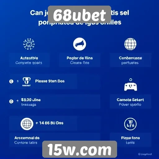 Visão geral das funcionalidades do site 68ubet